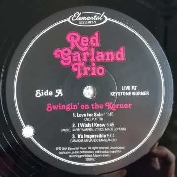 3LP The Red Garland Trio: Swingin' On The Korner: Live at Keystone Korner LTD | NUM
