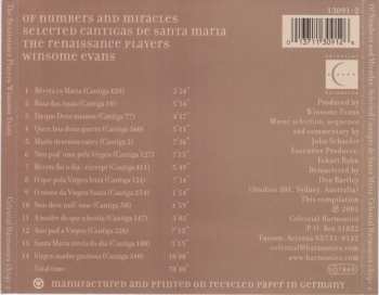 CD The Renaissance Players: Of Numbers And Miracles: Selected Cantigas de Santa Maria