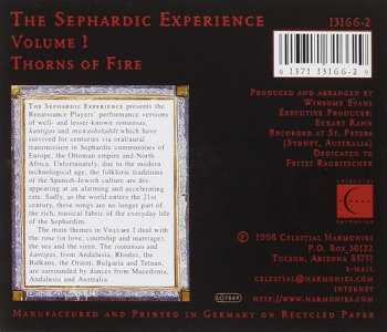 CD The Renaissance Players: The Sephardic Experience Volume 1: Thorns Of Fire