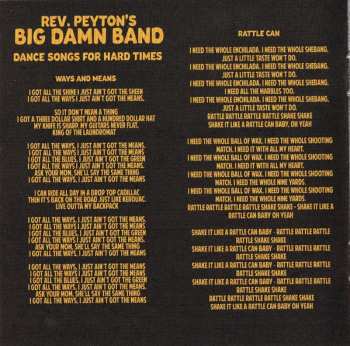 CD The Reverend Peyton's Big Damn Band: Dance Songs For Hard Times