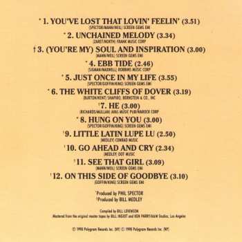 CD The Righteous Brothers: The Very Best Of The Righteous Brothers - Unchained Melody