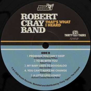 LP The Robert Cray Band: That's What I Heard