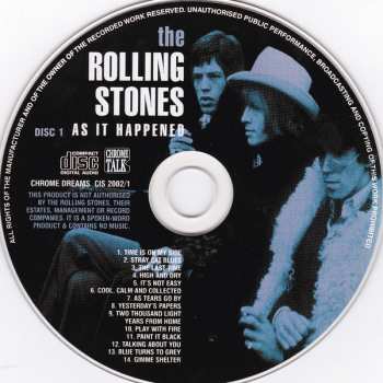 4CD/Dobozkészlet The Rolling Stones: As It Happened: The Classic Interviews