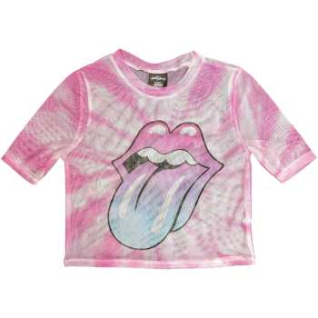 Merch The Rolling Stones: Női Crop Top Pink Gradient Tongue