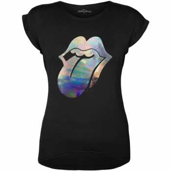 Merch The Rolling Stones: Női Póló Foil Tongue 