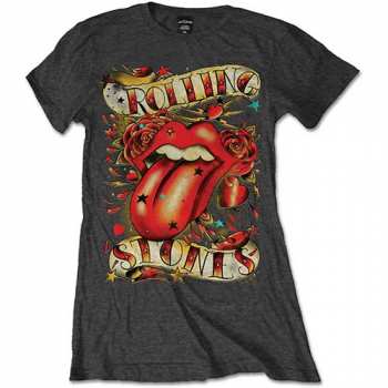 Merch The Rolling Stones: Női Póló Tongue & Stars 
