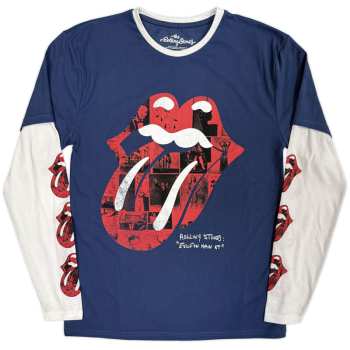 Merch The Rolling Stones: Layered Long Sleeve Póló Collage Tongue