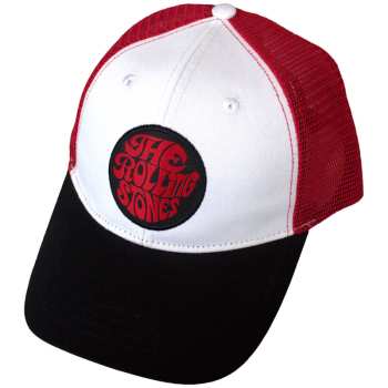 Merch The Rolling Stones: Mesh Back Cap 70s Logo The Rolling Stones Emblem