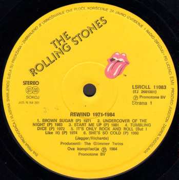 LP The Rolling Stones: Rewind (1971-1984)