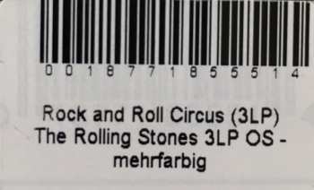 3LP/Dobozkészlet The Rolling Stones: The Rolling Stones Rock And Roll Circus