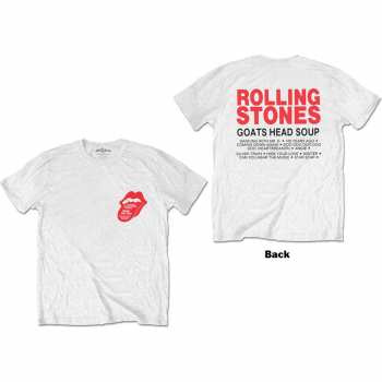 Merch The Rolling Stones: Tričko Goat Head Soup Tracklist  S