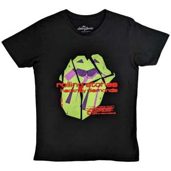 Merch The Rolling Stones: The Rolling Stones Unisex T-shirt: Hackney Diamonds Neon Tongue (small) S