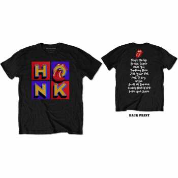 Merch The Rolling Stones: Tričko Honk Album Track List  S