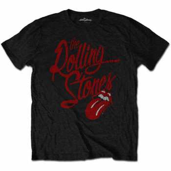 Merch The Rolling Stones: Póló Script Logo The Rolling Stones 
