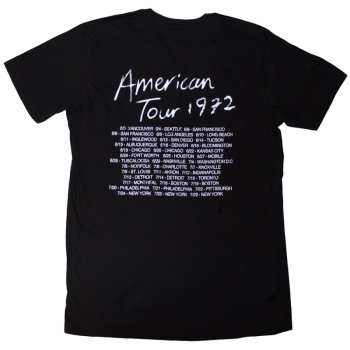 Merch The Rolling Stones: The Rolling Stones Unisex T-shirt: Tour '72 (black) (back Print) (small) S