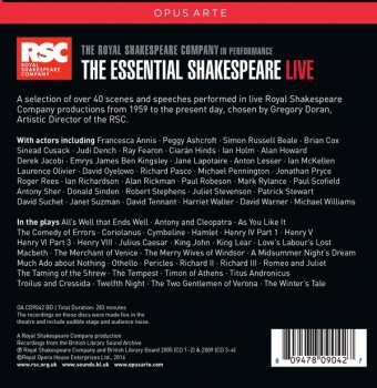 4CD/Dobozkészlet Royal Shakespeare Company: The Essential Shakespeare Live