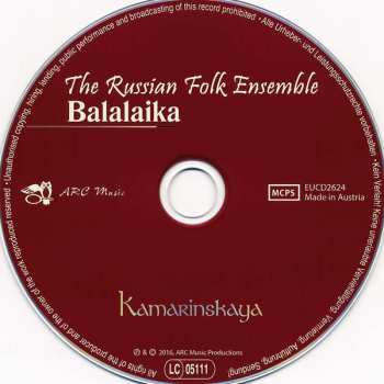 CD The Russian Folk Ensemble Balalaika: Kamarinskaya
