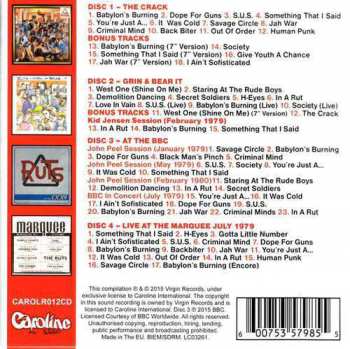 4CD/Dobozkészlet The Ruts: The Virgin Years