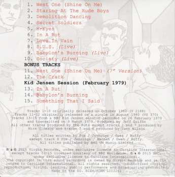 4CD/Dobozkészlet The Ruts: The Virgin Years