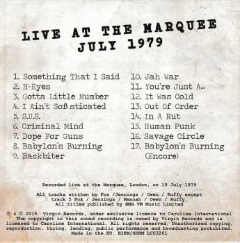4CD/Dobozkészlet The Ruts: The Virgin Years