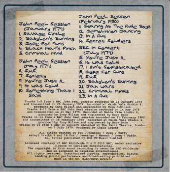 4CD/Dobozkészlet The Ruts: The Virgin Years