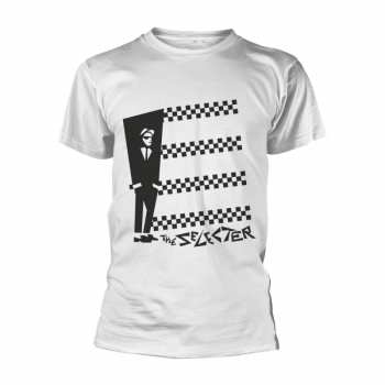 Merch The Selecter: Póló Two Tone Stripes (white)