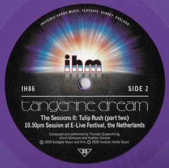 2LP Tangerine Dream: The Sessions II CLR