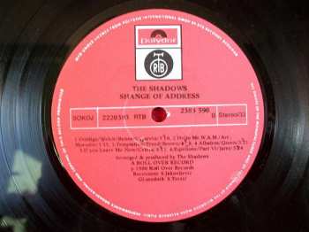 LP The Shadows: Change Of Address