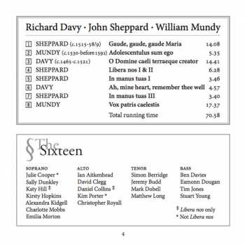 CD The Sixteen: The Voice Of The Turtle Dove