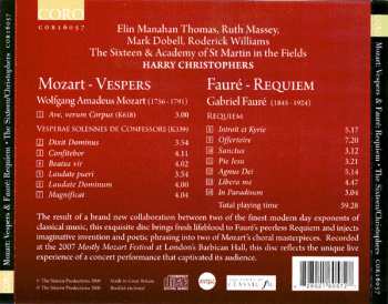 CD Wolfgang Amadeus Mozart: Vespers • Requiem