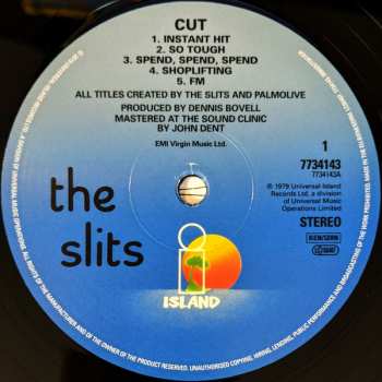 LP The Slits: Cut