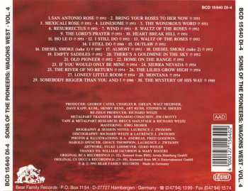 4CD/Dobozkészlet The Sons Of The Pioneers: Wagons West