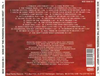 4CD/Dobozkészlet The Sons Of The Pioneers: Wagons West