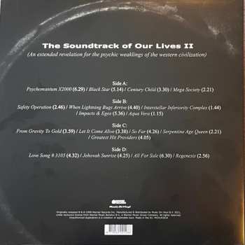 2LP The Soundtrack Of Our Lives: An Extended Revelation For The Psychic Weakings Of Western Civilization