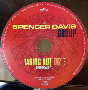3CD/Dobozkészlet The Spencer Davis Group: Taking Out Time: (Complete Recordings 1967-1969)