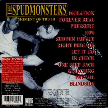 CD The Spudmonsters: Moment Of Truth