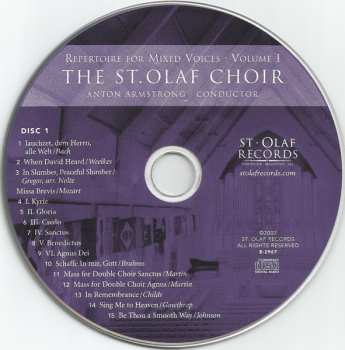 2CD The St. Olaf Choir: Repertoire For Mixed Voices - Volume I