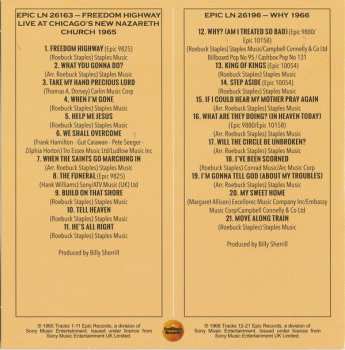 3CD/Dobozkészlet The Staple Singers: For What It's Worth (The Complete Epic Recordings 1964-1968)