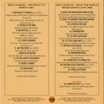3CD/Dobozkészlet The Staple Singers: For What It's Worth (The Complete Epic Recordings 1964-1968)