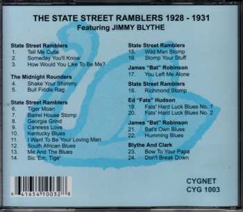 CD State Street Ramblers: The State Street Ramblers And Associated Groups 1928-1931 -- Featuring Jimmy Blythe