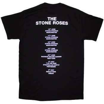 Merch The Stone Roses: The Stone Roses Unisex T-shirt: Tour 2016 (black) (back Print) (small) S
