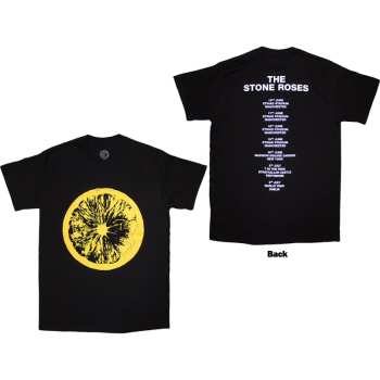 Merch The Stone Roses: The Stone Roses Unisex T-shirt: Tour 2016 (black) (back Print) (small) S