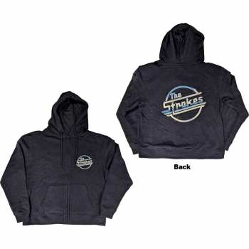 Merch The Strokes: The Strokes Unisex Zipped Hoodie: Og Magna (back Print) (small) S