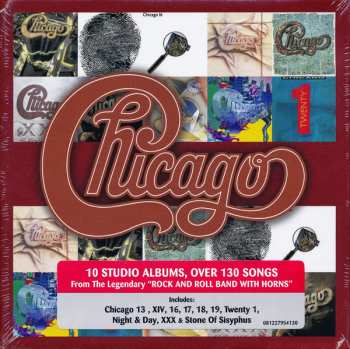 10CD/Dobozkészlet Chicago: The Studio Albums 1979-2008
