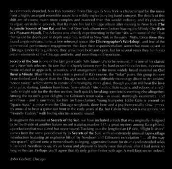 CD The Sun Ra Arkestra: Secrets Of The Sun
