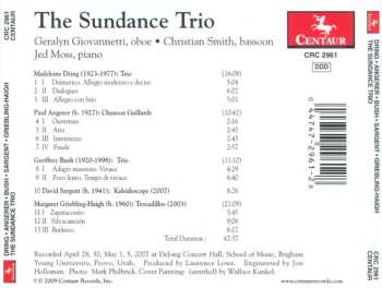 CD Sundance Trio: Music By Dring, Angerer, Bush, Sargent, Griebling-Haigh