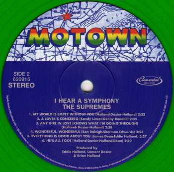 LP The Supremes: I Hear A Symphony CLR | LTD