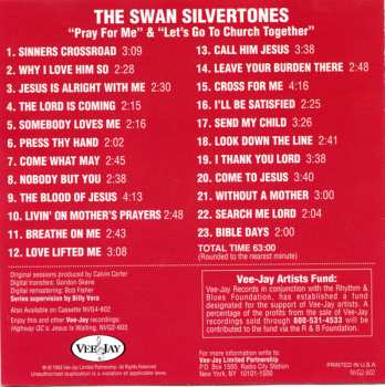 CD The Swan Silvertones: "Pray For Me" & "Let's Go To Church Together"