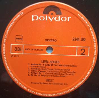 LP The Sweet: Level Headed