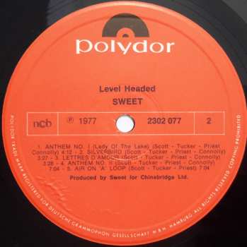 LP The Sweet: Level Headed